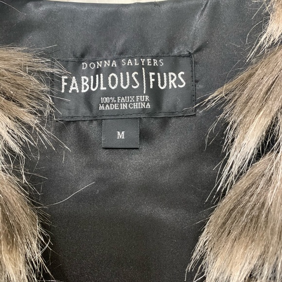 Ladies long faux fur vest - Picture 3 of 3